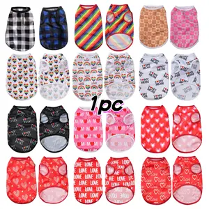 Multiple Options Pet Vest, Leopard Print Paw Print Pet Clothes, Cat Dog Universal Summer Cool Clothing, Breathable Sleeveless Pet Outfits