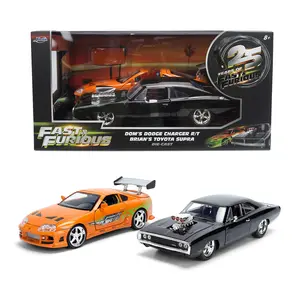 1:24 Fast & Furious Twin Pack DOM's Dodge Charger R/T & BRIAN's Toyota Supra by Jada