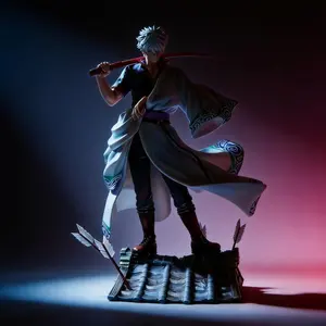 Anime Gintama Sakata Gintoki Figure 30cm Collectible Model Toy Statue Decoration Gift for Fans