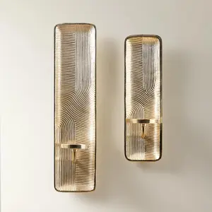 Z Gallerie Ando Gold Wall Sconce Lighting Fixture Lighting Design Modern Decor Elegant Candlelight Ambient Decoration Lamp