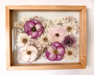 Custom Pressed Bouquet Recreation 11X14