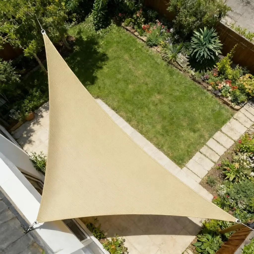 16'5"x16'5"x22'11" Right Triangle Sun Shade Sail Canopy, Sand - UV-Blocking Outdoor Patio Cover for Home & Party Use, 16'5" X 16'5" X 22'11"