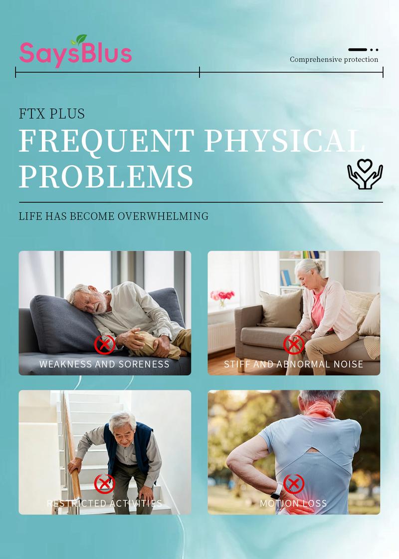 SaysBlus FTX Plus Daily Joint Support Supplement: Scientifically Formulated for Comprehensive Bone & Joint Wellness