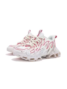 Men's Street Trend Lace Up Low Top Sneakers, Casual Comfortable Breathable Sports Running Shoes, Fashionable All-match Sneakers for Daily Wear, Closed