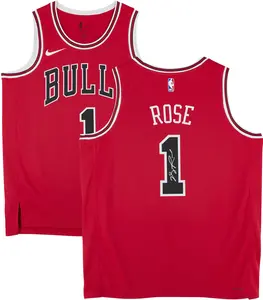 Derrick Rose Chicago Bulls Autographed Nike Red Icon Swingman Jersey - Fanatics Authentic Certified
