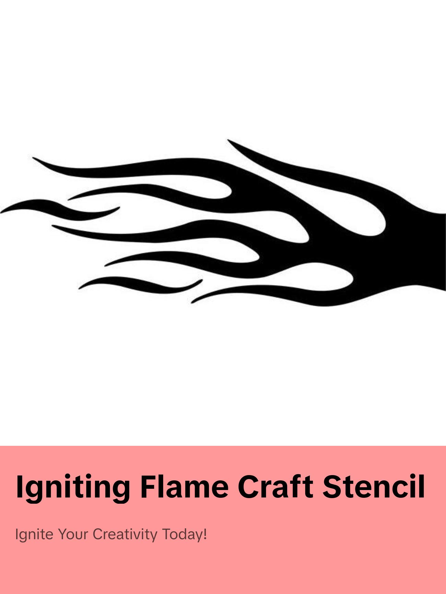 Igniting Flame Stencil