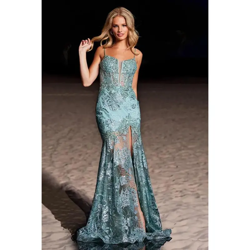 burgundy color quince dress Burgundy Deep V Neck Sequin Quinceanera Ball Gown – Aquarius Brand main image 1