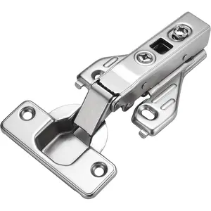 2 count Clip   Frame Soft Close Cabinet Hinges Full Overlay Concealed Kitchen Cabinet Hinges Nickel Finish