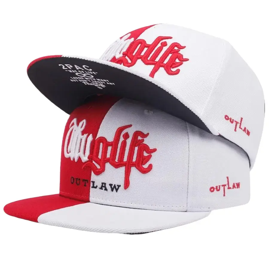 2Pac Tupac Shakur Thug Life Music RAP Hip Hop Cap Hat Rap Flat Brim Snapback CAP
