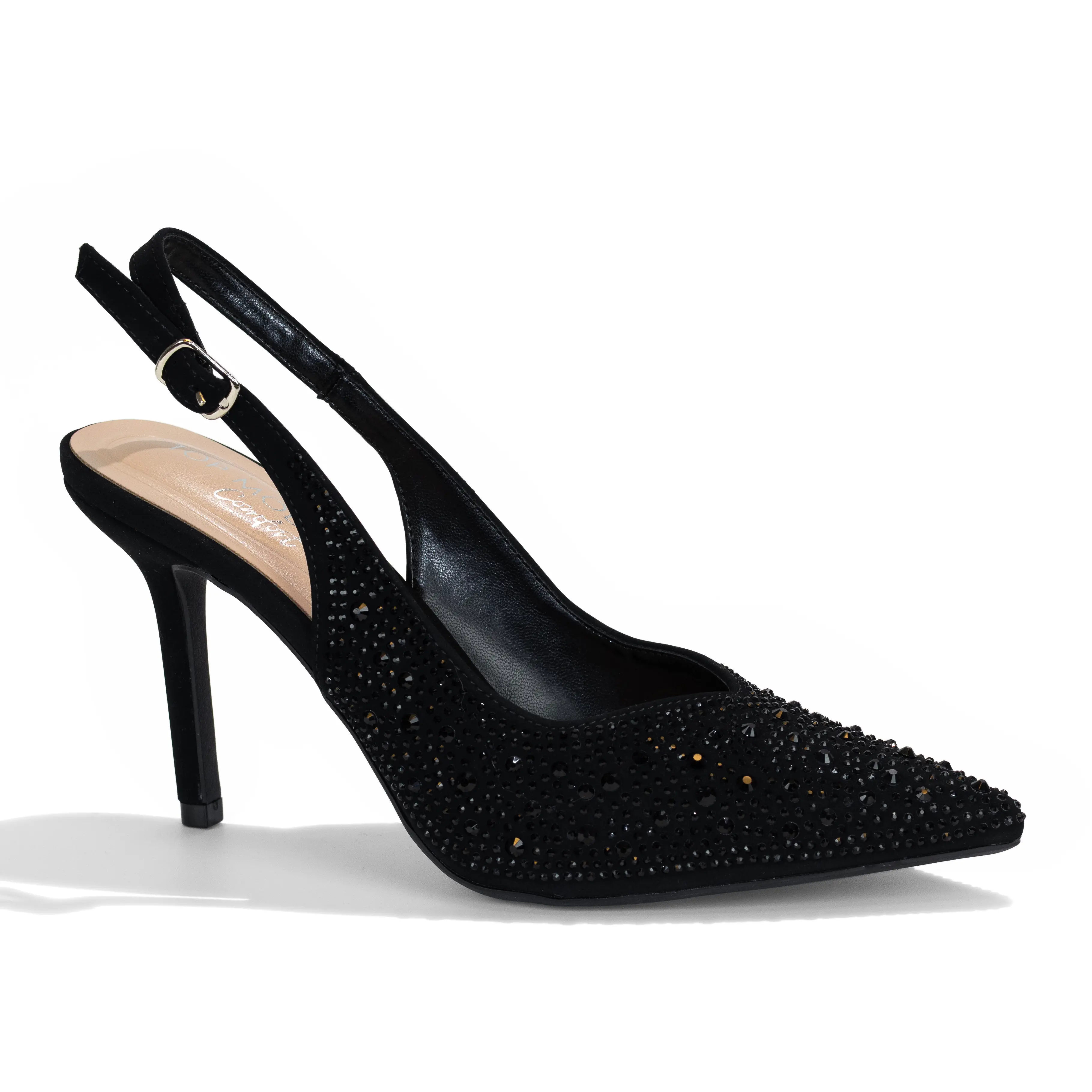 black rhinestone dress shoes Black Rhinestone Ballet Flat Shoes *FINAL SALE*