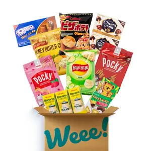 Weee! Top Selling Asian snack box - 15 FULL SIZE ITEMS Chocolate Strawberry