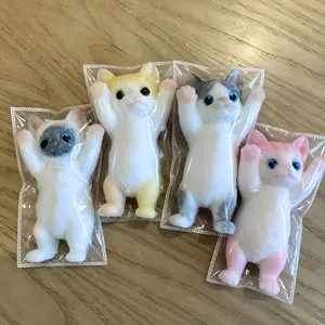 Cute Paw-Raising Cat Squeeze Toy, Soft And Adorable Kitten, Realistic Pet Toy, Perfect Birthday Gift, Ideal Gift for Christmas/Valentine'S Day/Thanksgiving/Easter, Valentines Day Favors for Kids, Cool Toys for Men, Toys for Kids Girls, Cute Toys