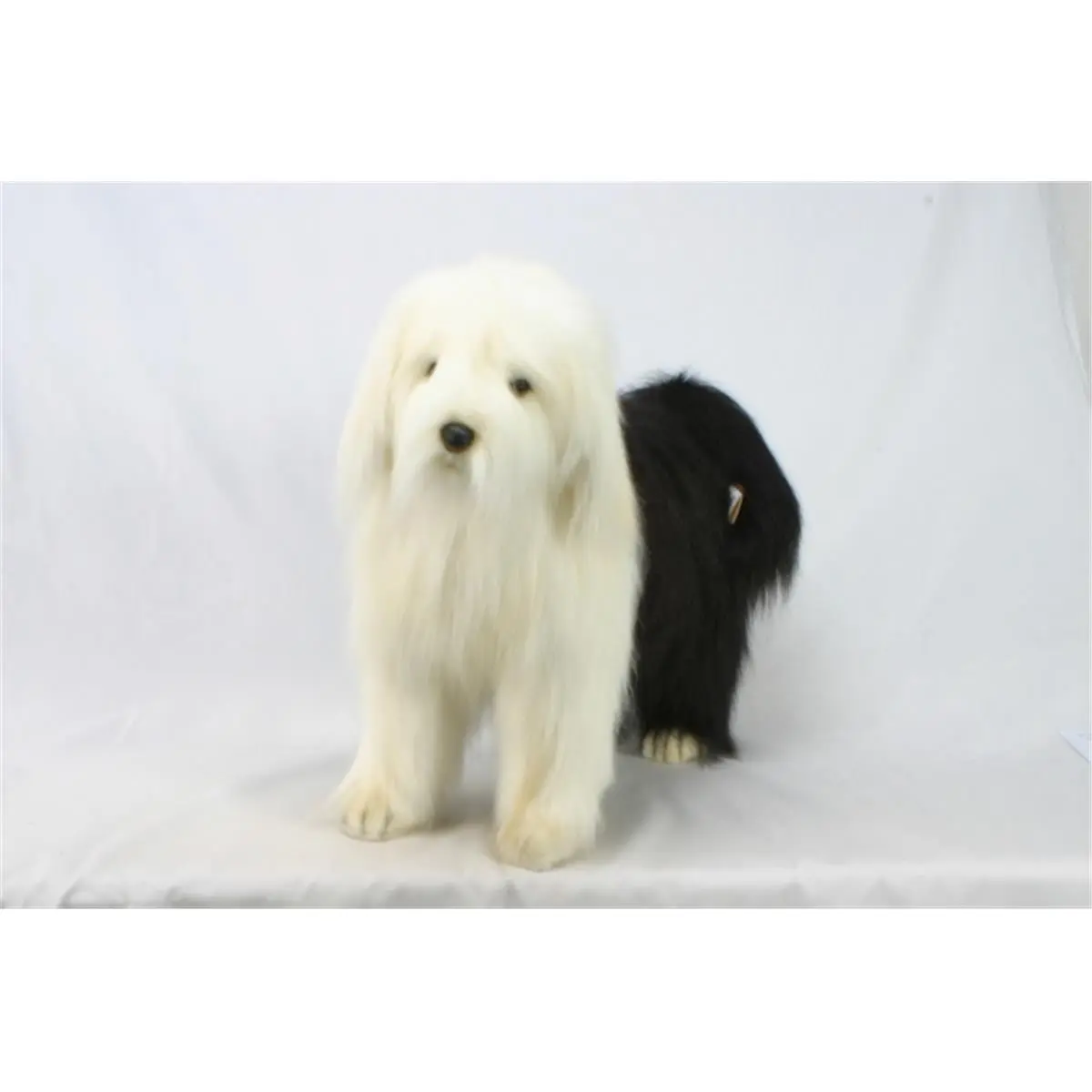 Hansa Standing Sheep Dog Stuffed Figure - 24 in. L Super Soft Fluffy Childhood Stuffed Animal, Cuddly Portrait-Style Plush Doll Gift for Pet Lovers, Soft Stuffed Animals