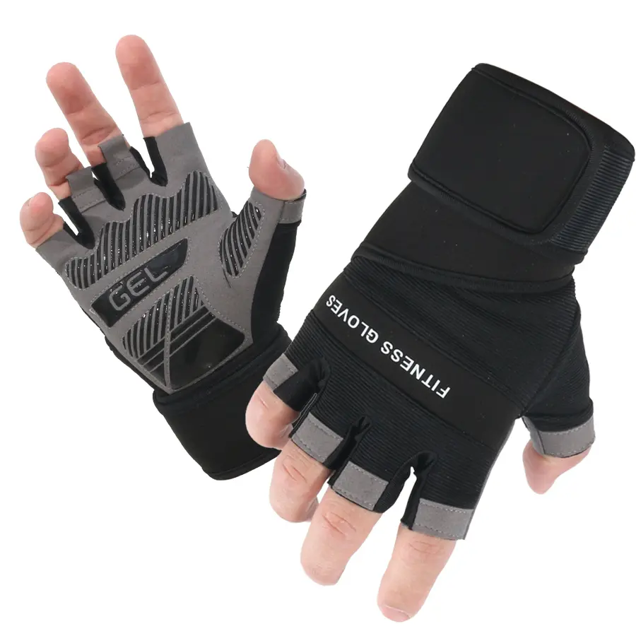 Workout Gloves for Men, WeightLifting Gloves with Wrist Wrap Support, FullPalm Protection & Extra Grips forWeightlifting, Exercise, Cross Training,Fitness, Pull-up