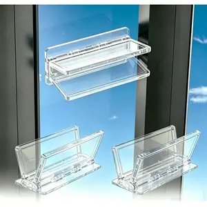 2 Pack Sliding Door Lock Window Locks, for Sliding Glass Doors & Windows, Sliding Closet Door stoppers, Easy to Installation Provides More Security for Your Baby and Pets (Clear)