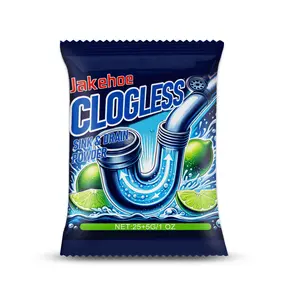 JAKEHOE Clogless Sink & Drain Powder, Bathroom Kitchen Pipe Blockage Dredging Dissolving Cleaning Odor Removal Cleaner
