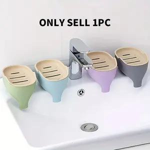 New Elephant Soap Rack, Dual Layer with Drain Hole, Ventilated, Detachable Layers, Easy to Clean, Practical Bathroom Soap Drying Tray, Soap Dish