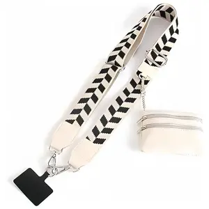 Phone Lanyard with Zippered Pouch, Phone Strap with Wallet Crossbody, Fashionable Phone Lanyard Crossbody for Women & Men