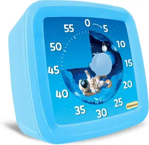 Visual Timer for , 60-Minute Countdown Timer for Classroom Office Kitchen, Pomodoro Timer Spaceman , Time Management Tools with Silent Operation,Desk Time Clock for  and Adults