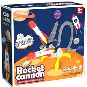 Toys Rocket Launcher for Kids - Launch up to 100 Ft, 6 Light-up Rockets & Adjustable Launch Stand, Kids Outdoor Toys, Birthday Toys for Kids Boys Girls Age 3+ Years Old Holiday Gift