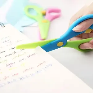 Plastic Safety Art Scissors Set, 2pcs/4pcs, Ideal for Elementary School Students' DIY Paper Cutting, Portable Size Small Scissors for School Arts Projects