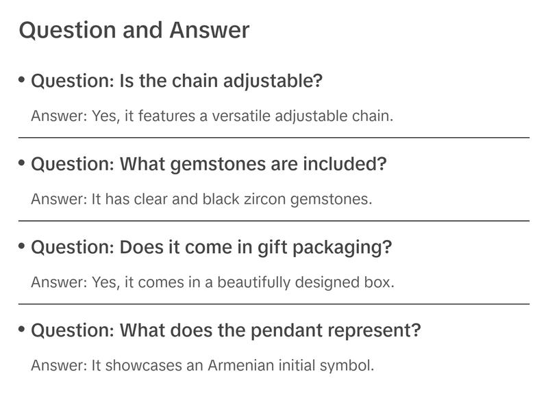 Armenian Alphabet Elegance: Initial Necklaces