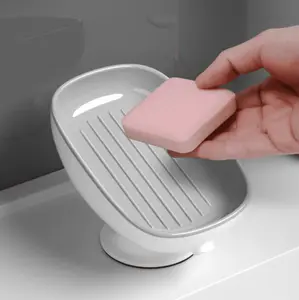 PS Soap Holder: Double-Layer Design for Neat Storage & Quick Draining