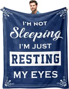 Kituzol's interesting birthday gift, Father's Day gift, men's gift, I'm not sleeping; I'm just resting my eyes. This is a gift for my grandfather on his retirement. A blanket for my father. A nap blanket (60 inches × 80 inches)