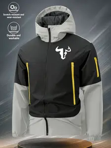 Men's Bestselling Hiking Sports Jacket, Outdoor Windbreaker, Cycling Trekking Casual Coat, Comfortable Open Front, Multiple Zip Pockets