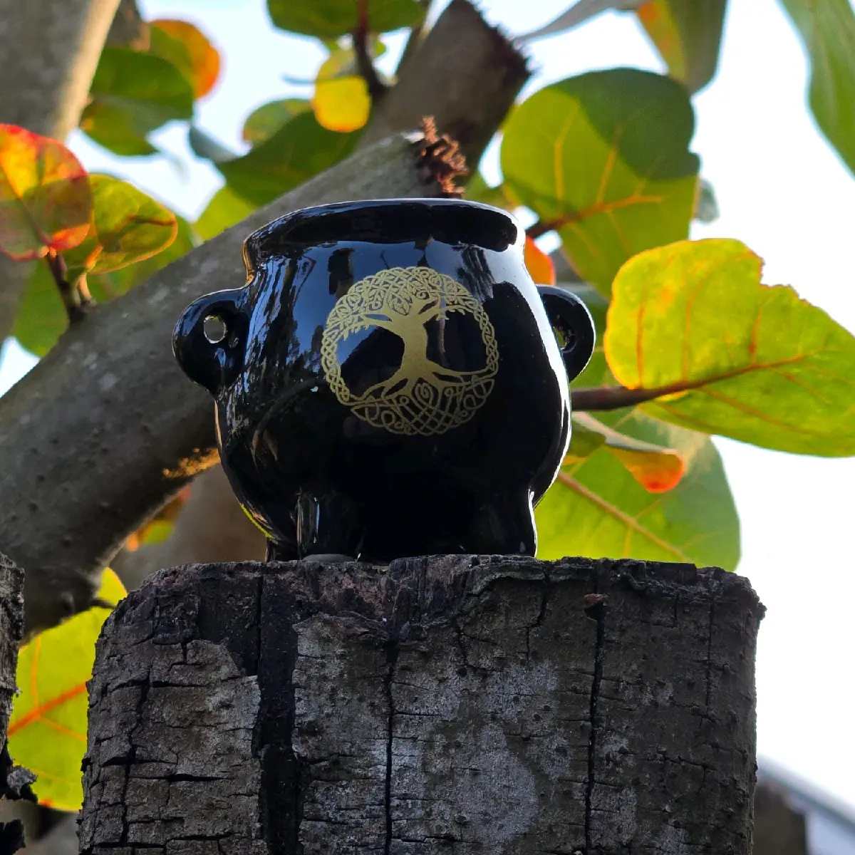 Ceramic Mini Cauldron -Tree of Life