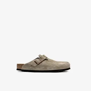 Birkenstock Boston Taupe Suede Clog Men's & Women's Birkenstock Boston Taupe Suede Clog Men's & Women's