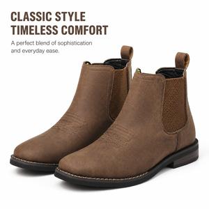 YANXIANSHOES Men’s Classic Closed Chelsea Boots - Elastic, Timeless Comfort Footwear