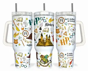Harrry Potter Magic Doodle Tumbler 40oz & 30oz, Wizard School Fan Drinkware For Men Women, Hogwartts Fantasy Movie Gift Idea | 270326.C00741.ID03