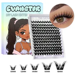 Double-Spiked Slay Manga Lash Clusters With Spikes Pre-Spikes Wispy Cluster Eyelash Extensions Fluffy Makeup Cosmetic