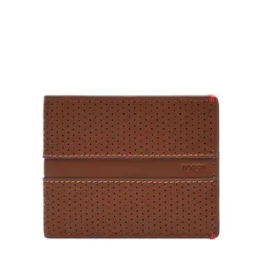 Fossil Men's Sport Tourer Leather Bifold with Flip ID