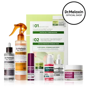 [Dr.Melaxin Official] 8-Step Collagen Glow Lift Bundle – Peeling Exfoliator, Firming Lifting Care, Glass Skin Radiance Korean Skincare Set
