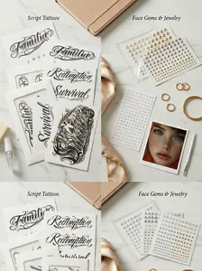 No piercing gun, no needles, no allergies – get both herbal juice tattoo stickers & faux body piercing rings in one set. Perfect for festivals, nights out, or testing your dream look without the pain.  Lasts days, zero commitment.