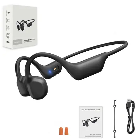 Wireless Bone Conduction Earphone, IPX5 Waterproof & Sweatproof Lightweight Sports Earphone, Suitable for Running, Cycling, Hiking, Driving, Audio, Fitness Cycling Headphones, Bone Conduction Headphones