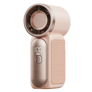 Mini Portable Handheld Turbo Fan, 5 Gear Wind,Up to 10 Working Hours, 3 IN 1 Hand Fan Rechargeable with Air Turbo Tech Cooling Fan for Outdoor Activities, Travel, Working fathersdaygift pocket