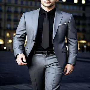 2pcs Classic Suit Set- Men's Formal Wear- High Quality, Comfortable Fit, Stylish Jacket and Pants Combo for Weddings, Parties, Events, Business Meetings, Special Occasions