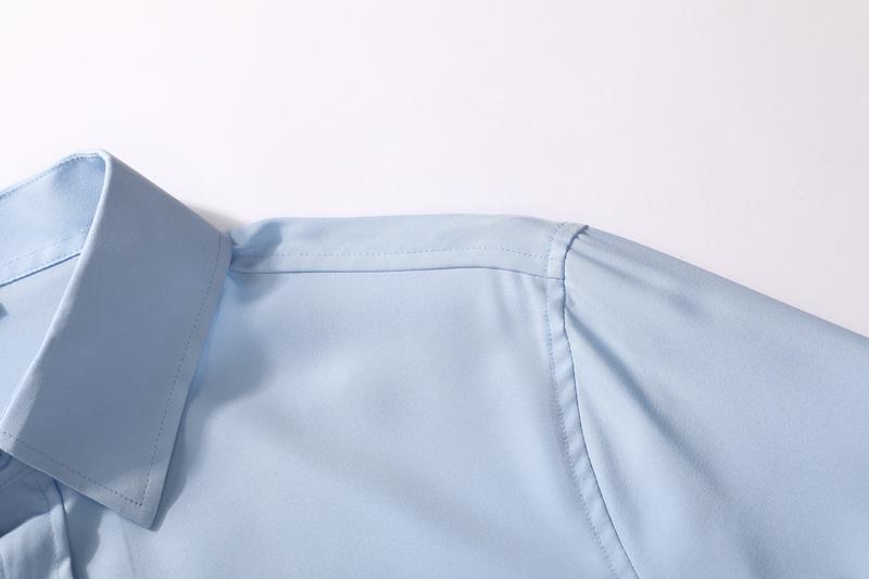 3-Pack Men's DressShirts 4-way Stretch Long SleeveCollared Solid Wedding Dating ButtonDown Shirts Business CasualBreathable Outfits Menswear Solid-color basics