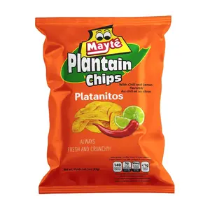 Mayté Plantain Chips with Chili & Lemon – Spicy Tangy Crunch | Non-GMO, Gluten-Free, 3 oz Bag