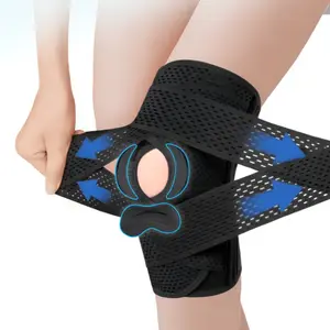 Knee Brace (Lateral Stabilizer Design) for Meniscal Tear Knee Pain ACL MCL Arthritis Injuries Recovery, Breathable Adjustable Knee Support ,Unisex Sports Protection & Rehabilitation Gear workout  Sports Knee Brace