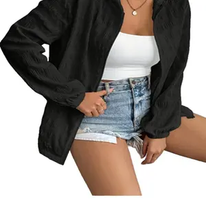 2026 Summer Women's Zip‑Up Hooded Sun Protection Jacket, Loose Fit Lightweight Ins Style Casual Coat for European American Trend