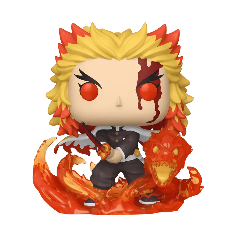 Demon Slayer Kyojuro Rengoku 9th Form Premium Funko Pop Vinyl Figure #1856
