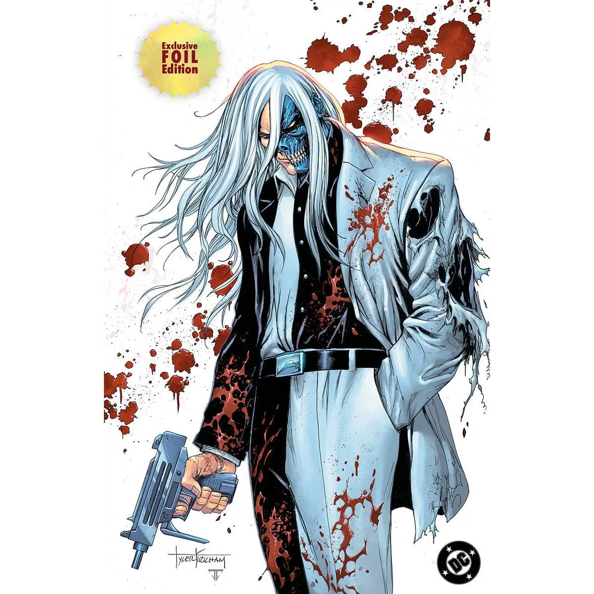 [FOIL] ABSOLUTE BATMAN #21 TYLER KIRKHAM EXCLUSIVE BATTLE DAMAGED TWO-FACE VIRGIN VAR (06/17/2026)