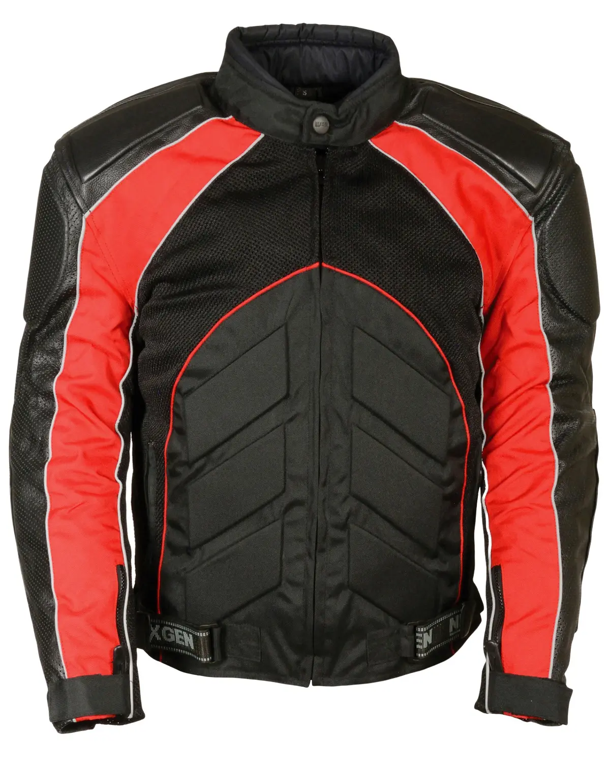 Milwaukee Leather Men's Men'S Combo Textile Mesh Racer Jacket 5X - Blk