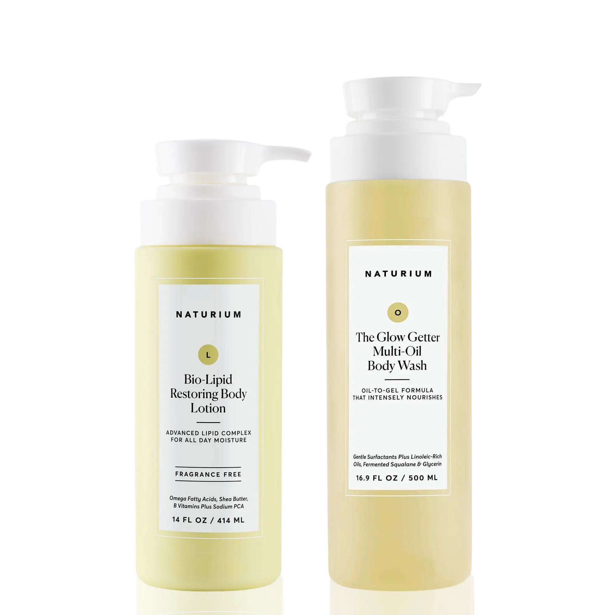 Naturium The Glowing Body Bundle - Glow Getter Multi-Oil Body Wash & Bio-Lipid Restoring Body Lotion Naturium The Glowing Body Bundle - Glow Getter Multi-Oil Body Wash & Bio-Lipid Restoring Body Lotion