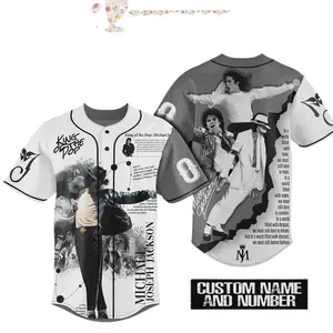 Michael Jackson King of Pop Baseball Jersey AOP All Over Print