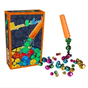 Kids Magnetic Bell Puzzle STEM Toy Portable Family Game for Fine Motor Skills Coordination Durable Construction Educational Gift for Family Fun Learning Hand-Eye Coordination Portable Design